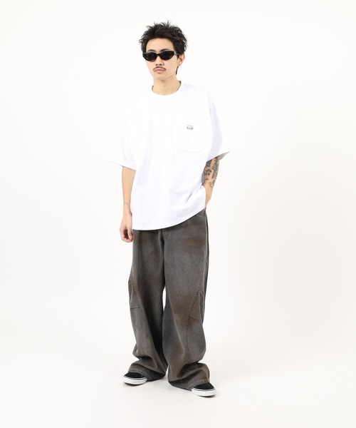 PRO CLUB (プロクラブ)の「PRO CLUB へビーウェイトワイド ポケットTEEシャツ 半袖(Tシャツ/カットソー・メンズ・ホワイト/ブラック/ヘザーグレー・XL/L/M/2XL/S/3XL)」の7枚目の写真