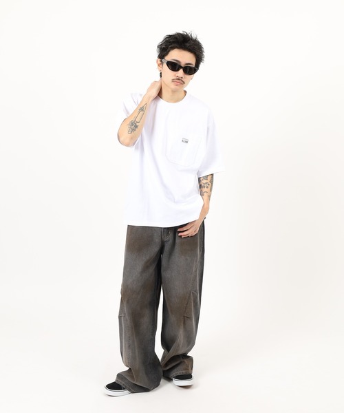 PRO CLUB (プロクラブ)の「PRO CLUB へビーウェイトワイド ポケットTEEシャツ 半袖(Tシャツ/カットソー・メンズ・ホワイト/ブラック/ヘザーグレー・XL/L/M/2XL/S/3XL)」の8枚目の写真
