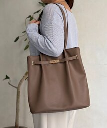 Chez toi | 合皮グレイスフロントベルトトート(トートバッグ)
