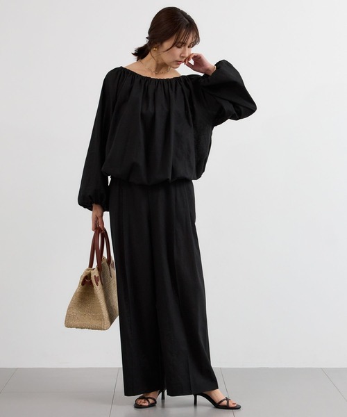 BARNYARDSTORM(バンヤードストーム)の「BARNYARDSTORM / CONFITボリュームブラウス / ハンドウォッシャブル<セットアップ対応>【『ネルソンさん』YouTubeご紹介アイテム】(シャツ/ブラウス・レディース・ベージュ/ブラック・FREE)」の13枚目の写真