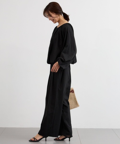 BARNYARDSTORM(バンヤードストーム)の「BARNYARDSTORM / CONFITボリュームブラウス / ハンドウォッシャブル<セットアップ対応>【『ネルソンさん』YouTubeご紹介アイテム】(シャツ/ブラウス・レディース・ベージュ/ブラック・FREE)」の19枚目の写真