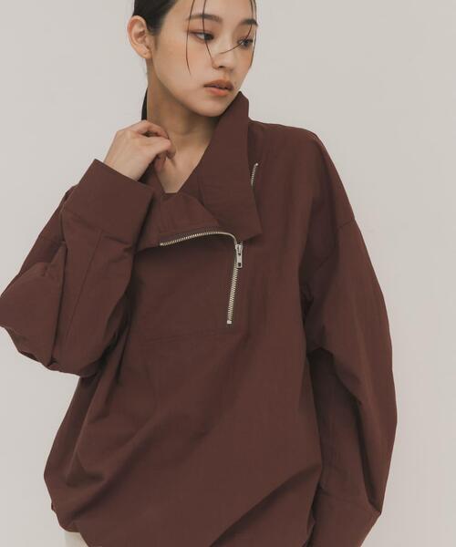 KBF（ケイビーエフ）の「スラントZIPアノラック（その他アウター・レディース・ボルドー/アイボリー・ONE）」の12枚目の写真