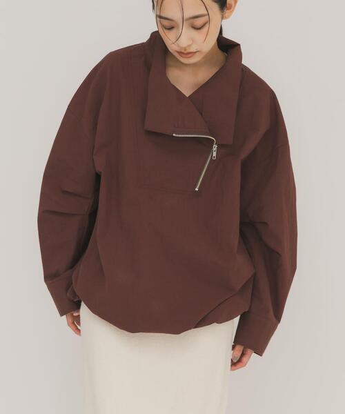 KBF（ケイビーエフ）の「スラントZIPアノラック（その他アウター・レディース・ボルドー/アイボリー・ONE）」の13枚目の写真