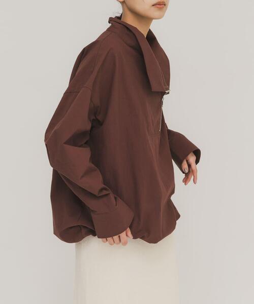 KBF（ケイビーエフ）の「スラントZIPアノラック（その他アウター・レディース・ボルドー/アイボリー・ONE）」の14枚目の写真