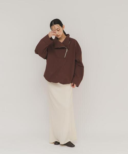 KBF（ケイビーエフ）の「スラントZIPアノラック（その他アウター・レディース・ボルドー/アイボリー・ONE）」の16枚目の写真