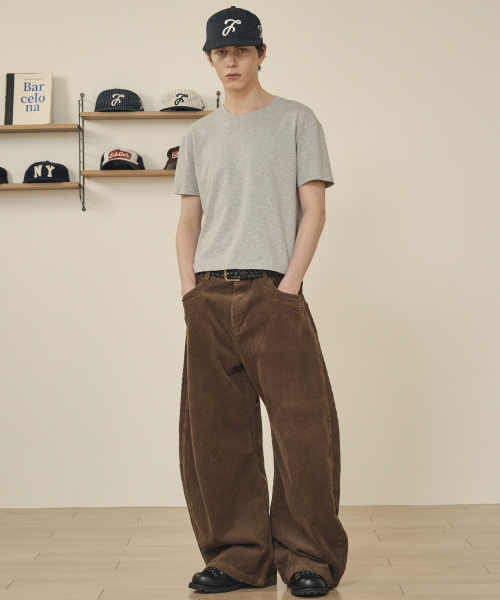 TAKEASY（テイクイージー）の「コーデュロイカーブドJパンツ（ブラウン）（その他パンツ・メンズ・その他・SMALL/MEDIUM/LARGE/X-LARGE）」の7枚目の写真