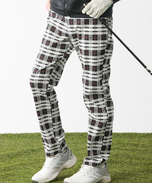 Relation(リレーション)の「スーパーストレッチ総柄チェックストレートパンツ(チノパンツ・メンズ・ブラック系その他3/ブラック系その他/カモフラージュ/ブラック系その他4/ブラック系その他2/ホワイト系/ネイビー系・SMALL/XX-LARGE/X-LARGE/LARGE/MEDIUM)」の4枚目の写真