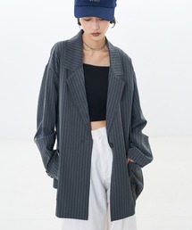 NOMINE（ノミネ）の「ストライプワイドジャケット（テーラードジャケット）」