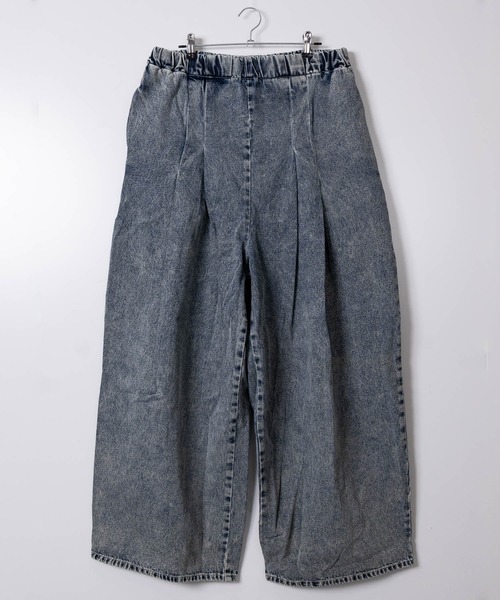 JOHN'S CLOSET（ジョンズクローゼット）の「【50】2タックスーパーワイドイージーデニムパンツ（デニムパンツ・メンズ・ブラック系その他/ワンウォッシュ/ブラック/ブルー系その他2/キナリ・FREE）」の5枚目の写真