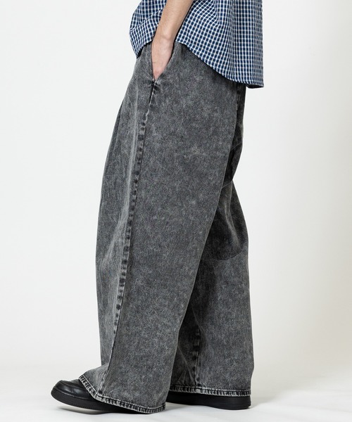 JOHN'S CLOSET(ジョンズクローゼット)の「【50】2タックスーパーワイドイージーデニムパンツ(デニムパンツ・メンズ・ブラック系その他/ワンウォッシュ/ブラック/ブルー系その他2/キナリ・FREE)」の18枚目の写真