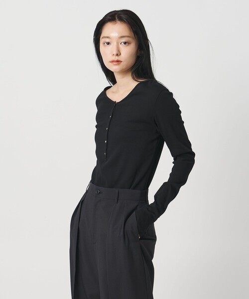 MARW UNITED ARROWS＞ヘンリーネック ロングスリーブ カットソー 接触