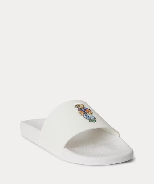 POLO RALPH LAUREN(ポロ ラルフ ローレン)の「Polo ベア スライド(サンダル・メンズ・ホワイト・11D/7D/8D/9D/10D)」の6枚目の写真