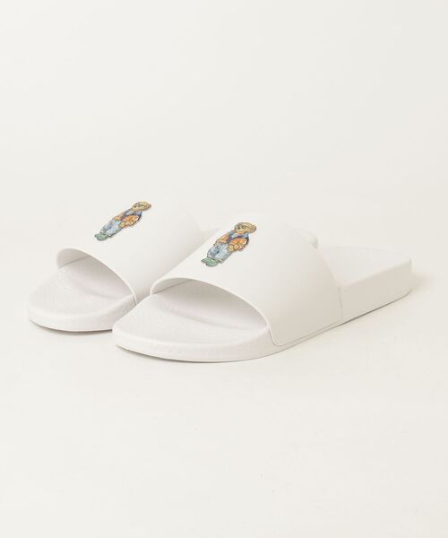 POLO RALPH LAUREN(ポロ ラルフ ローレン)の「Polo ベア スライド(サンダル・メンズ・ホワイト・11D/7D/8D/9D/10D)」の4枚目の写真