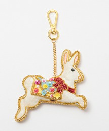 artipur COTTAGE（アルティプールコテージ）の「TKK : ザリ刺繍キーホルダー　キーチェーン　ZARI EMBOIDERY　バッグチャーム（チャーム）」