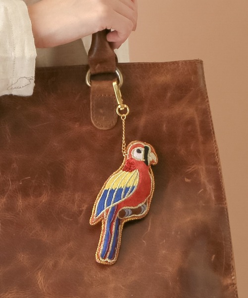 TKK : ザリ刺繍キーホルダー キーチェーン ZARI EMBOIDERY バッグ