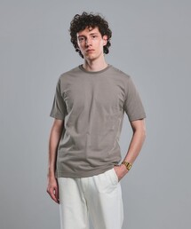 LONG FIBER COTTON ボーダー クルーネック 半袖 Tシャツ