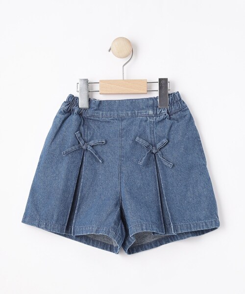 SHOO・LA・RUE（シューラルー）の「【100-150cm】デニムスカパン（デニムパンツ・キッズ・ブルー/サックスブルー・10/11/12/13/14/15 ）」の2枚目の写真