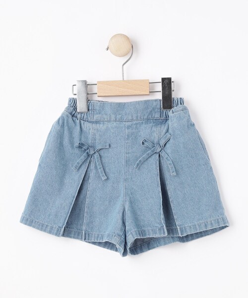 SHOO・LA・RUE（シューラルー）の「【100-150cm】デニムスカパン（デニムパンツ・キッズ・ブルー/サックスブルー・10/11/12/13/14/15 ）」の3枚目の写真