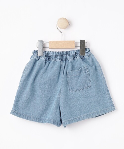 SHOO・LA・RUE（シューラルー）の「【100-150cm】デニムスカパン（デニムパンツ・キッズ・ブルー/サックスブルー・10/11/12/13/14/15 ）」の4枚目の写真
