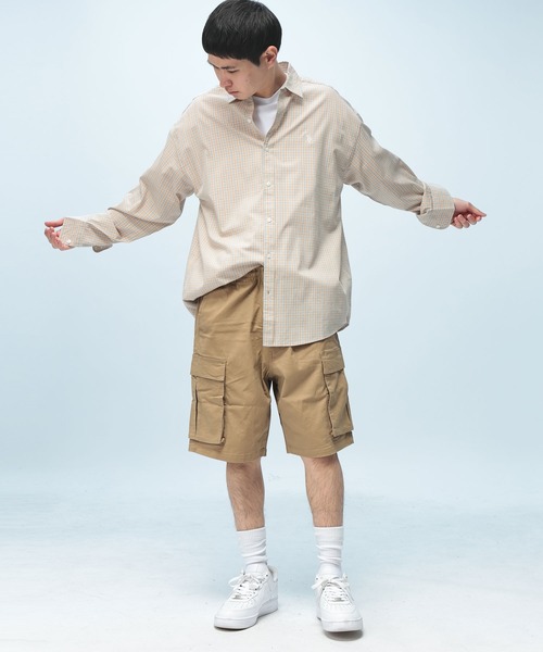 U.S. POLO ASSN.(ユーエスポロアッスン)の「U.S. POLO ASSN. (ユーエスポロアッスン) オーバーサイズ 長袖 シャツ チェック柄 ワンポイント ロゴ 刺繍 綿100% カジュアルシャツ メンズ レディース(シャツ/ブラウス・メンズ・ベージュ系/イエロー系/グリーン/ブルー・M/L)」の8枚目の写真