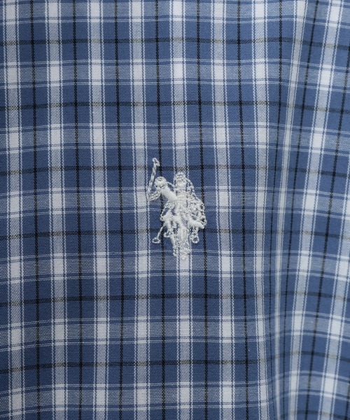 U.S. POLO ASSN.(ユーエスポロアッスン)の「U.S. POLO ASSN. (ユーエスポロアッスン) オーバーサイズ 長袖 シャツ チェック柄 ワンポイント ロゴ 刺繍 綿100% カジュアルシャツ メンズ レディース(シャツ/ブラウス・メンズ・ベージュ系/イエロー系/グリーン/ブルー・M/L)」の11枚目の写真