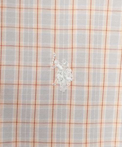 U.S. POLO ASSN.(ユーエスポロアッスン)の「U.S. POLO ASSN. (ユーエスポロアッスン) オーバーサイズ 長袖 シャツ チェック柄 ワンポイント ロゴ 刺繍 綿100% カジュアルシャツ メンズ レディース(シャツ/ブラウス・メンズ・ベージュ系/イエロー系/グリーン/ブルー・M/L)」の12枚目の写真