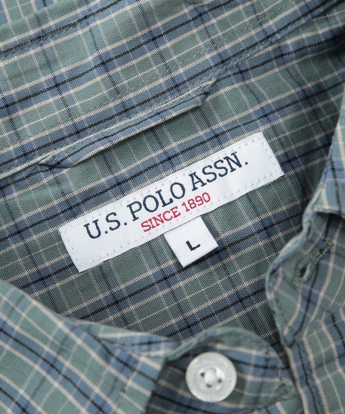 U.S. POLO ASSN.(ユーエスポロアッスン)の「U.S. POLO ASSN. (ユーエスポロアッスン) オーバーサイズ 長袖 シャツ チェック柄 ワンポイント ロゴ 刺繍 綿100% カジュアルシャツ メンズ レディース(シャツ/ブラウス・メンズ・ベージュ系/イエロー系/グリーン/ブルー・M/L)」の18枚目の写真