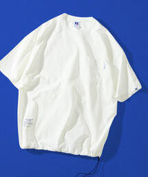 Russell Athletic | 限定展開 RUSSELL ATHLETIC×FREAK'S STORE ラッセル アスレチック 別注 ビッグシルエット ヘムコード ポケット Tシャツ 吸湿速乾(Tシャツ/カットソー)
