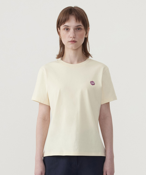 COVERNAT WOMAN(カバーナットウーマン)の「ウィメンズクールコットンスモールクローバーハートTシャツバター(Tシャツ/カットソー・レディース・その他・WS/WM/LARGE)」の1枚目の写真