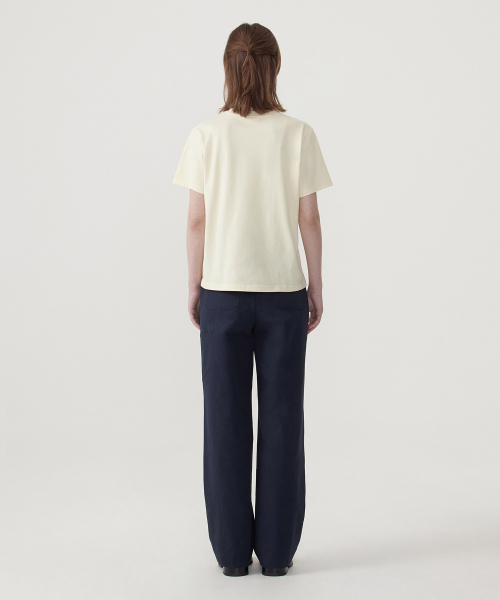 COVERNAT WOMAN(カバーナットウーマン)の「ウィメンズクールコットンスモールクローバーハートTシャツバター(Tシャツ/カットソー・レディース・その他・WS/WM/LARGE)」の3枚目の写真