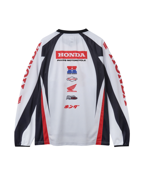 PHYPS MOTORCYCLE(フィップスモーターサイクル)の「Mesh Motorcycle Jersey White(Tシャツ/カットソー・レディース・その他・MEDIUM/SMALL/X-LARGE/LARGE)」の4枚目の写真