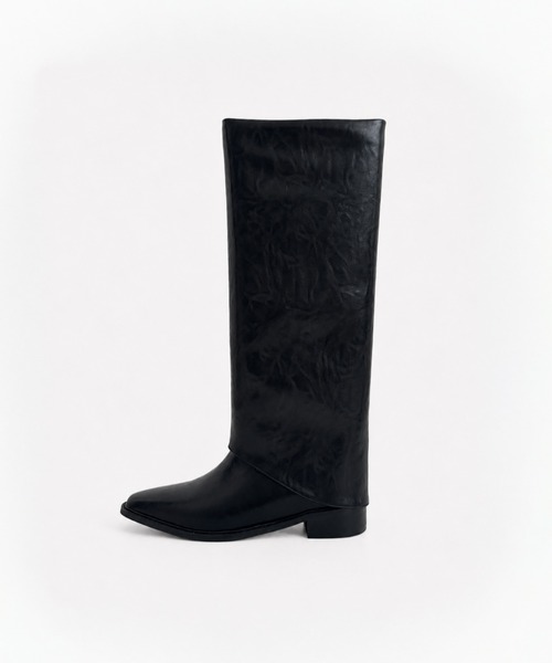 CANAL JEAN(キャナルジーン)の「EPURE MILOフォールディングロングブーツ(ブーツ・レディース・ブラック・23.5/24/24.5)」の13枚目の写真
