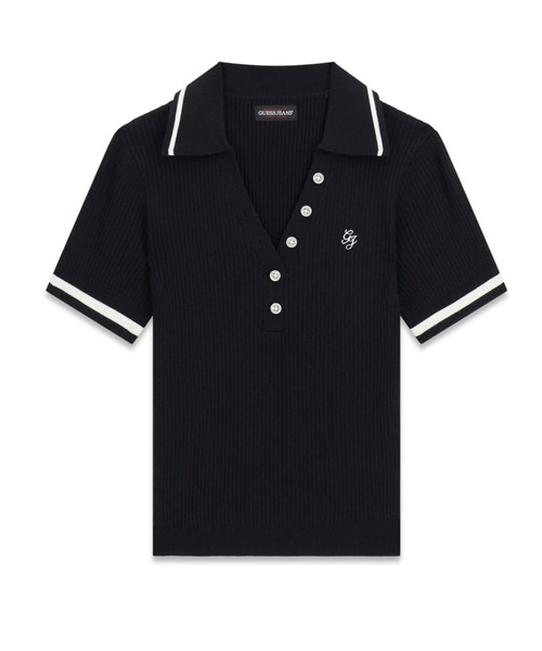 GUESS JEANS RIB Polo Emb Sweater ポロシャツ | GUESS(ゲス) JAPAN