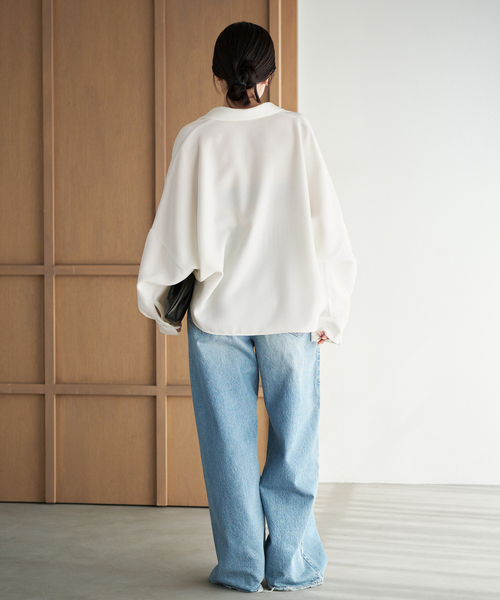 plage（プラージュ）の「《追加》GEORGETTE SKIPPER ブラウス（シャツ/ブラウス・レディース・ベージュ/ホワイト/ブラック・FREE）」の20枚目の写真