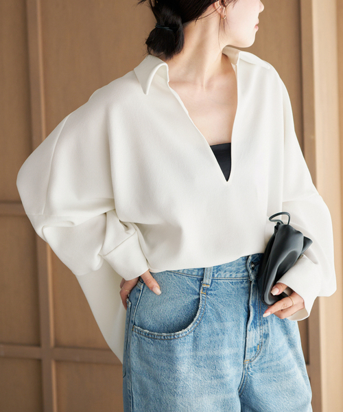 plage（プラージュ）の「《追加》GEORGETTE SKIPPER ブラウス（シャツ/ブラウス・レディース・ベージュ/ホワイト/ブラック・FREE）」の22枚目の写真