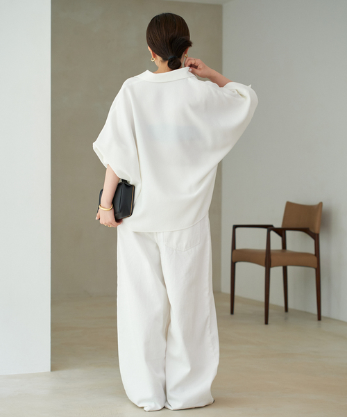 plage（プラージュ）の「《追加》GEORGETTE SKIPPER ブラウス（シャツ/ブラウス・レディース・ベージュ/ホワイト/ブラック・FREE）」の16枚目の写真