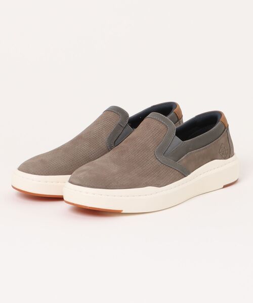 stefanorossi(ステファノロッシ)の「STEFANO ROSSI ステファノロッシ MAURO SLIP ON マウロスリップオン SR04140 N/GRIGIO(スニーカー・メンズ・グレー・40/41/42/43/44/39)」の1枚目の写真
