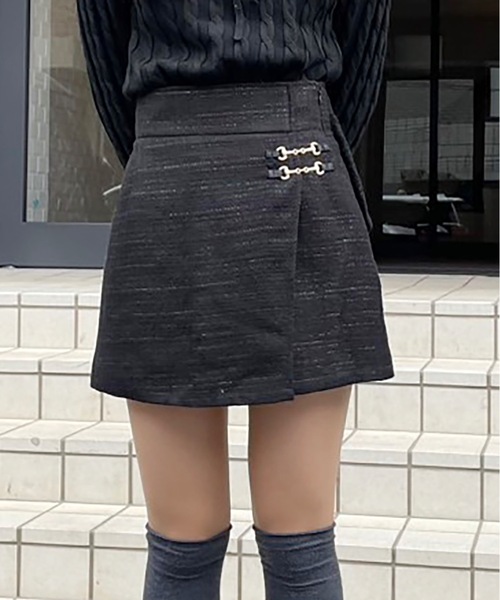 abc une face（アーベーセーアンフェイス）の「ラップバックリボンショートパンツ（その他パンツ・レディース・グレー/ブラック/ホワイト・FREE）」の9枚目の写真