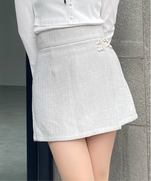 abc une face（アーベーセーアンフェイス）の「ラップバックリボンショートパンツ（その他パンツ・レディース・グレー/ブラック/ホワイト・FREE）」の14枚目の写真