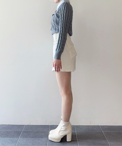 abc une face（アーベーセーアンフェイス）の「ラップバックリボンショートパンツ（その他パンツ・レディース・グレー/ブラック/ホワイト・FREE）」の22枚目の写真