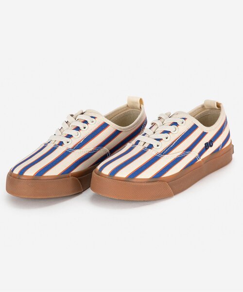 BOBO CHOSES(ボボショーズ)の「Striped sneakers【キッズ】(スニーカー・キッズ・ストライプ・20/19/18/17)」の1枚目の写真
