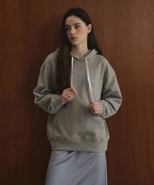 STUDIO&PARC（スタジオアンドパルク）の「Stitch Hoodie_Melange Grey（パーカー・レディース・チャコールグレー・1）」の4枚目の写真