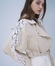 HARE（ハレ）の「レースラインツイードブルゾン(HARE)（ブルゾン）」