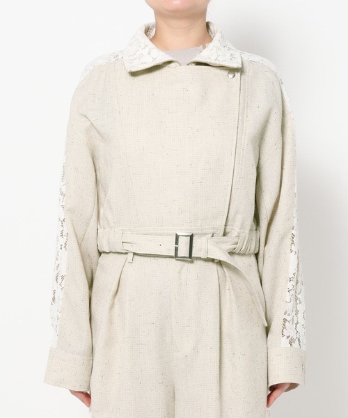 HARE（ハレ）の「レースラインツイードブルゾン(HARE)（ブルゾン・レディース・オフホワイト/ブラック・FREE）」の16枚目の写真