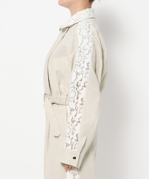 HARE（ハレ）の「レースラインツイードブルゾン(HARE)（ブルゾン・レディース・オフホワイト/ブラック・FREE）」の17枚目の写真