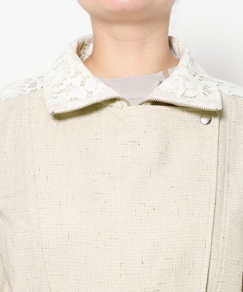 HARE（ハレ）の「レースラインツイードブルゾン(HARE)（ブルゾン・レディース・オフホワイト/ブラック・FREE）」の19枚目の写真