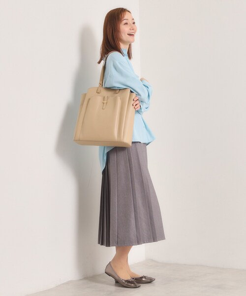 ITS'DEMO（イッツデモ）の「＜かるバッグ＞縦型A4トート（トートバッグ・レディース・ブラック/アイボリー/ベージュ・00）」の11枚目の写真