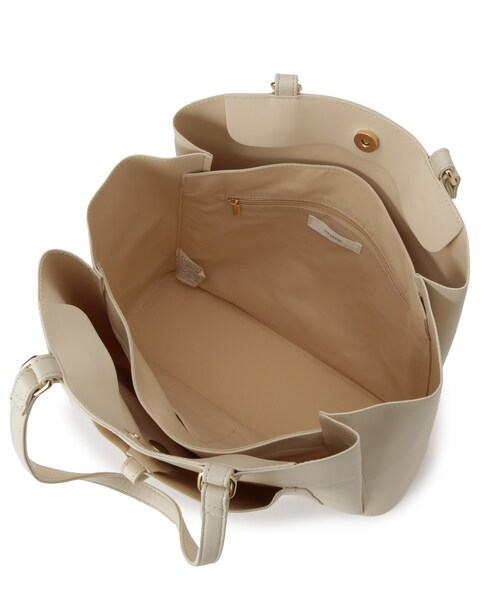 ITS'DEMO（イッツデモ）の「＜かるバッグ＞縦型A4トート（トートバッグ・レディース・ブラック/アイボリー/ベージュ・00）」の18枚目の写真