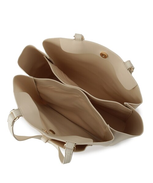 ITS'DEMO（イッツデモ）の「＜かるバッグ＞縦型A4トート（トートバッグ・レディース・ブラック/アイボリー/ベージュ・00）」の22枚目の写真