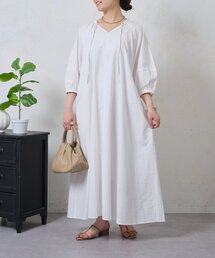 Jena espace merveilleux | キーネックリネンワンピ(ワンピース)